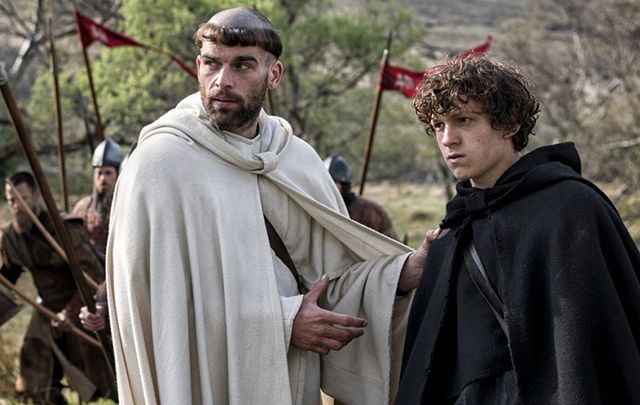 Brilliant new thriller Pilgrimage: Stanley Weber as Brother Geraldus and Tom Holland as Brother Diarmuid