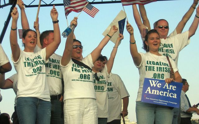 Campaigners rallying in 2007 for comprehensive immigration reform: It\'s time for the Irish to go it alone. 