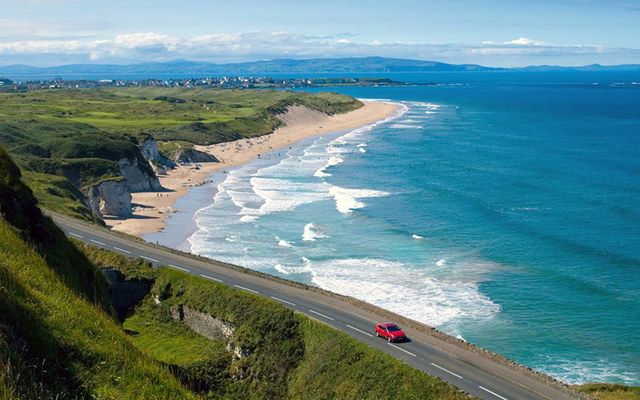 The jaw-dropping Irish coastline along the Causeway Coastal Route. 