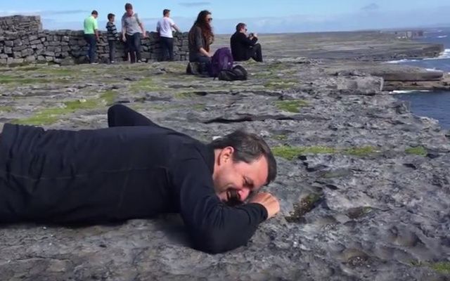 Acrophobia is the fear of heights but this acrophobe took on the incredible Dún Aoghasa cliffs. 