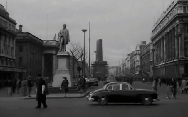 The stump which remained after the bombing of Nelson\'s Pillar, Dublin city.