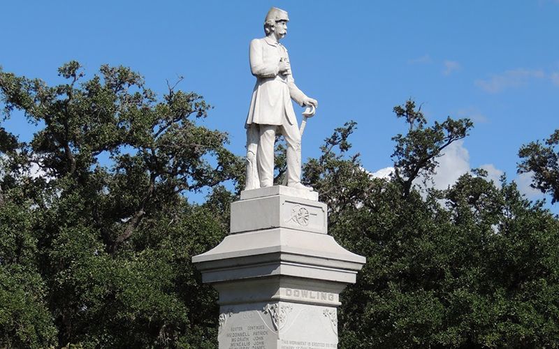 Man arrested trying to blow up statue of Irish Confederate hero in Houston