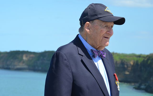 George G. lein at the Normandy anniversary celebrations earlier this year. 