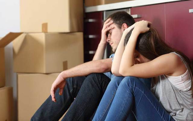 Sad Irish couple face eviction from their home.