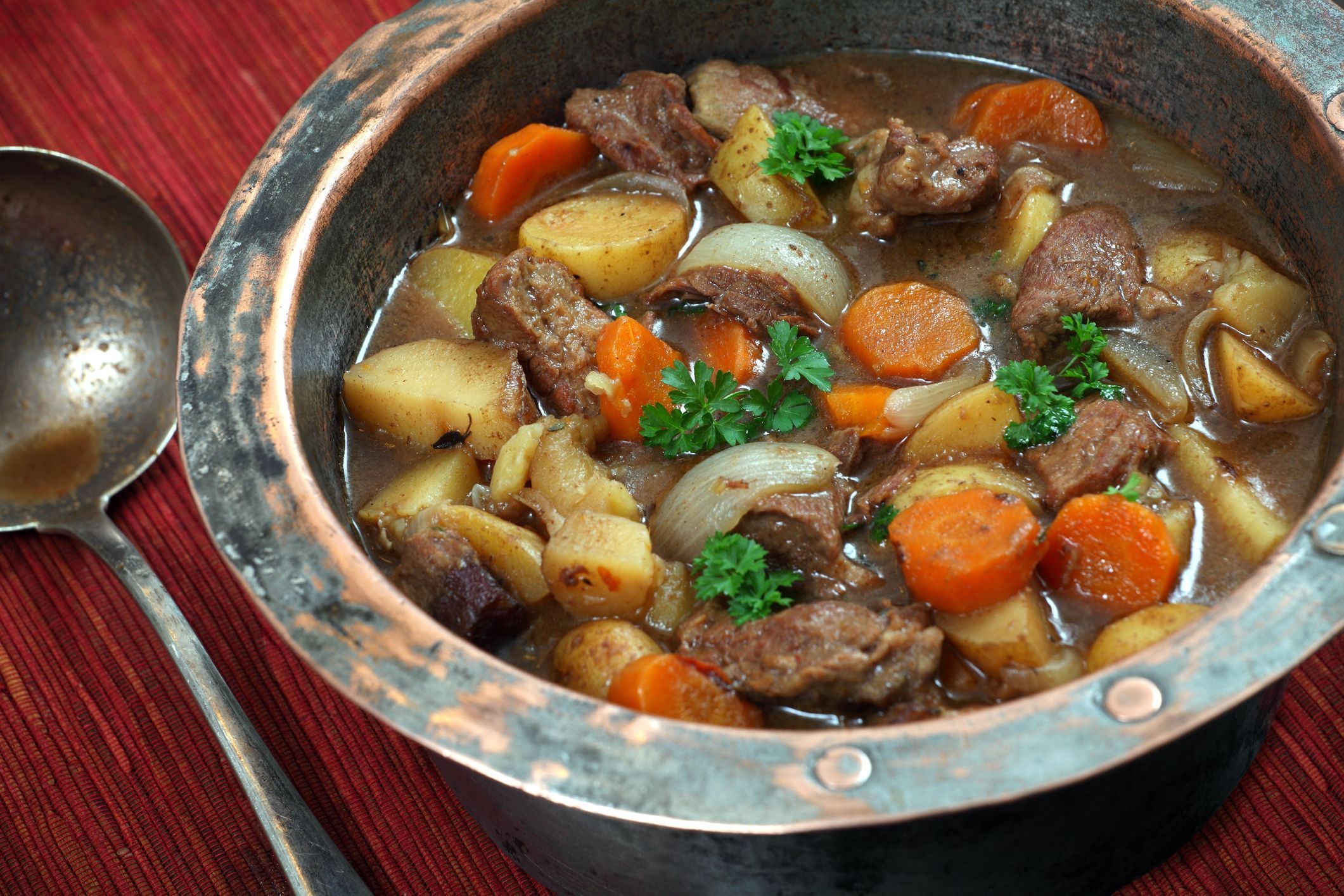 This slow cooker Irish stew recipe is perfect for cozy, chilly nights