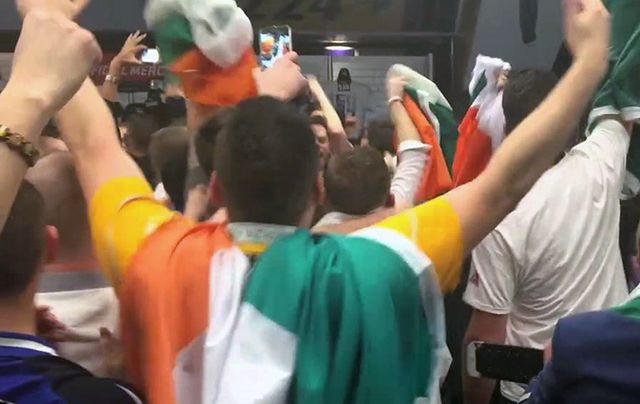 Irish fans react to McGregor\'s fight.