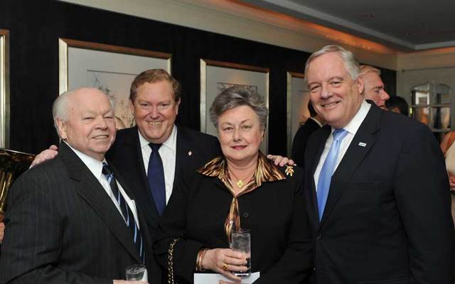 Gerry Toner, left, with Tom Moran, Cathy Toner and Ed Kenney.\n