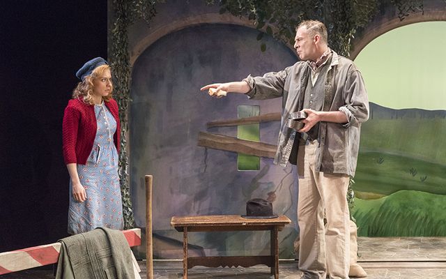 Sarah Nicole Deaver and Aidan Redmond in The King of Spain's Daughter.