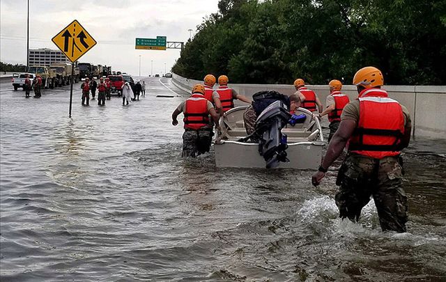 Texas Army National Guard on the ground in Hurricane Harvery-struck Texas. 