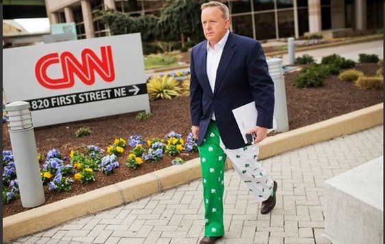 Sean Spicer has always worn his love of Ireland on his sleeve if not his pants. 