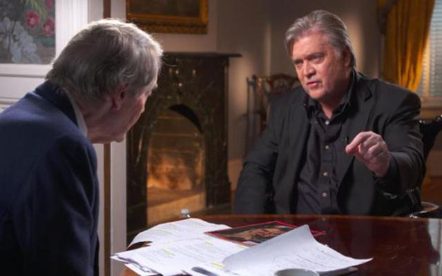 Charlie Rose interviews Steve Bannon on 60 Minutes.