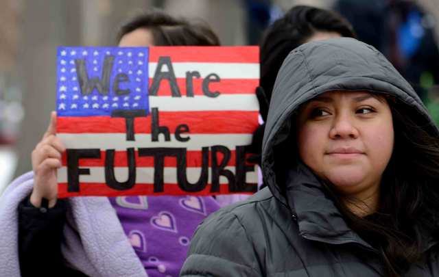 Young immigrants contest the ending of the Deferred Action for Childhood Arrivals program. 