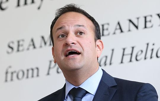 Taoiseach Leo Varadkar with IrishCentral Founder Niall O’Dowd. Image: Niall O\'Dowd. 