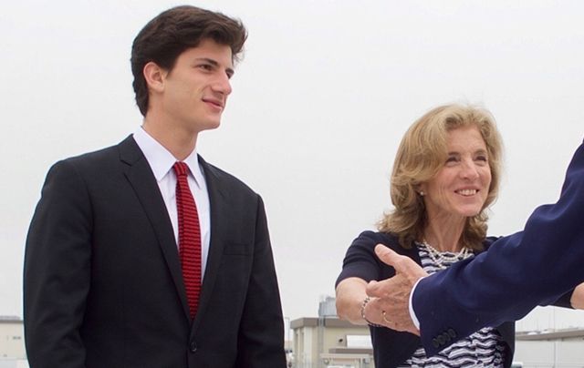 Jack Schlossberg, JFK\'s grandson, with his mother Caroline Kennedy. 