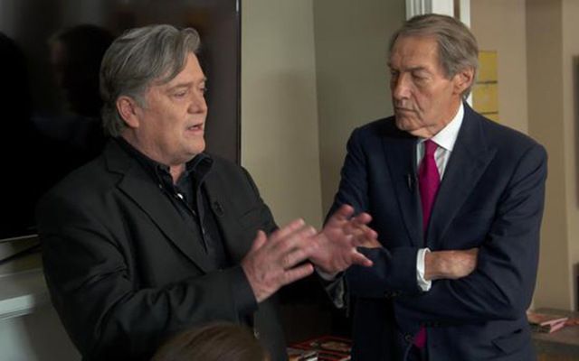 Steve Bannon and Charlie Rose
