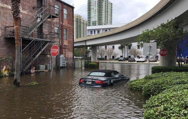 Downtown Jacksonville in the wake of Hurricane Irma. 
