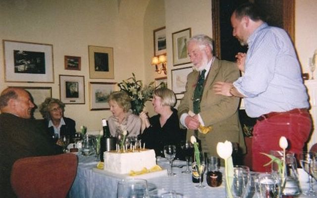 J.P. Donleavy’s 82nd birthday party in Dublin.\n
