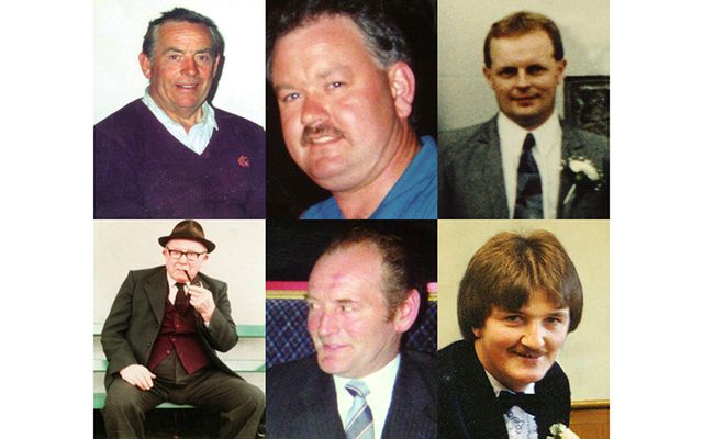 The six victims of the Loughinisland massacre, in 1994.