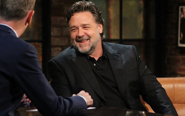 Russell Crowe on the Late Late show.