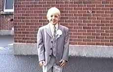 Young Conor McGregor Irish dancing in a suit at his First Communion 