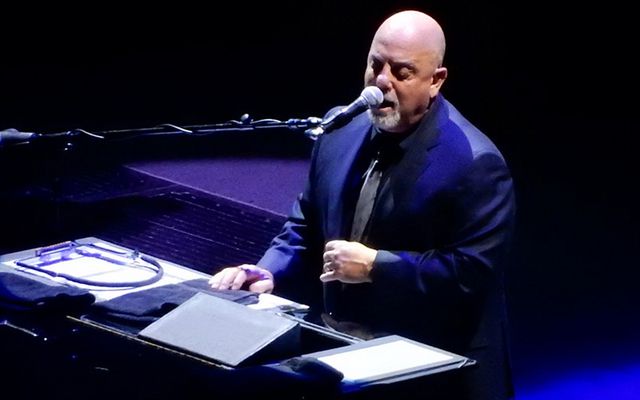 The Piano Man, Billy Joel, playing at Madison Square Gardens.