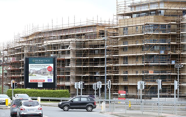 A housing development going up in Dublin earlier this month.