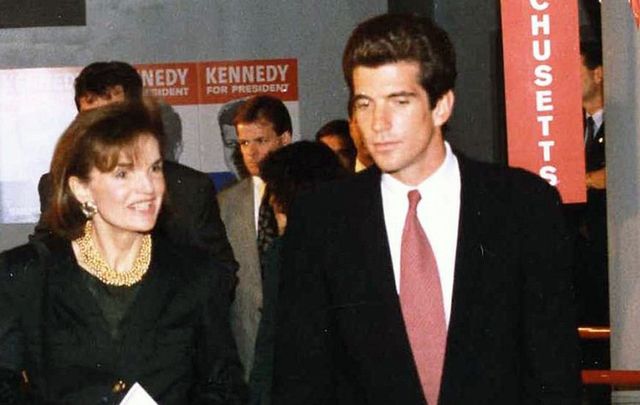 Jackie Kennedy and John F Kennedy Jr.