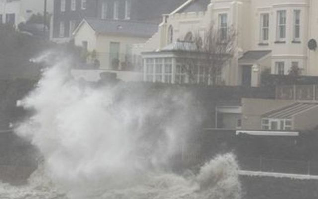 Ophelia hits in Summercove, Co. Cork 