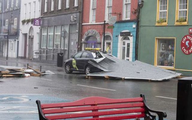 Storm debris in Kinsale. 