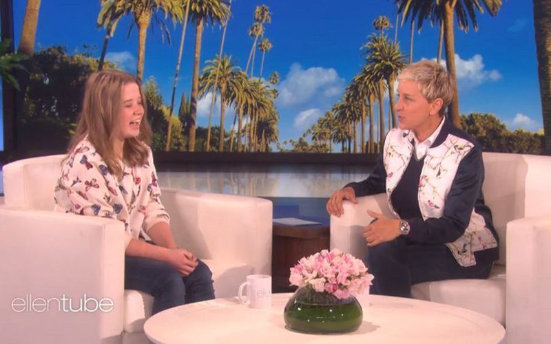 Galway girl serenades her idol Ellen Degeneres on her show