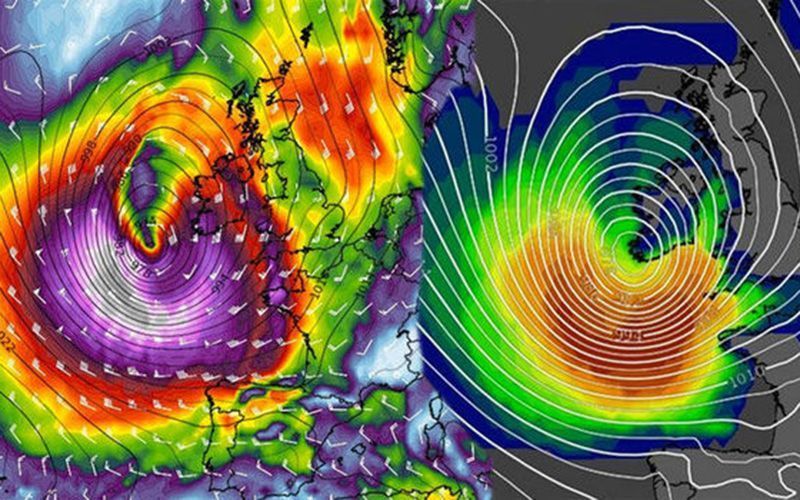 Weather warnings issued as Storm Brian hurtles toward Ireland