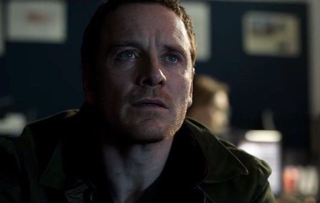 Michael Fassbender in his new thriller, The Snowman.