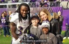 WATCH: Irish dancing NFL player meets bullied young dancer he stood up for on Twitter