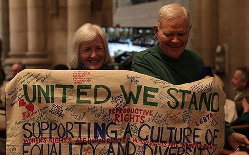 Anniversary of Trump’s election marked in Dublin with night of resistance