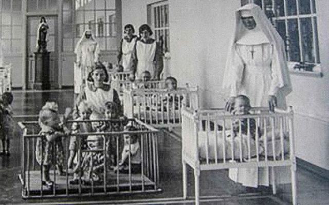 Nuns at the Bon Secour Mother and Baby Home in Tuam, in Galway, overseeing care of babies and young mothers.