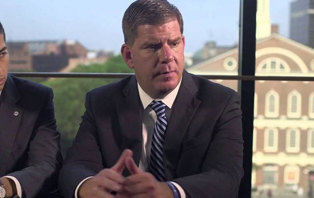 Boston\'s newly elected Mayor, Marty Walsh.