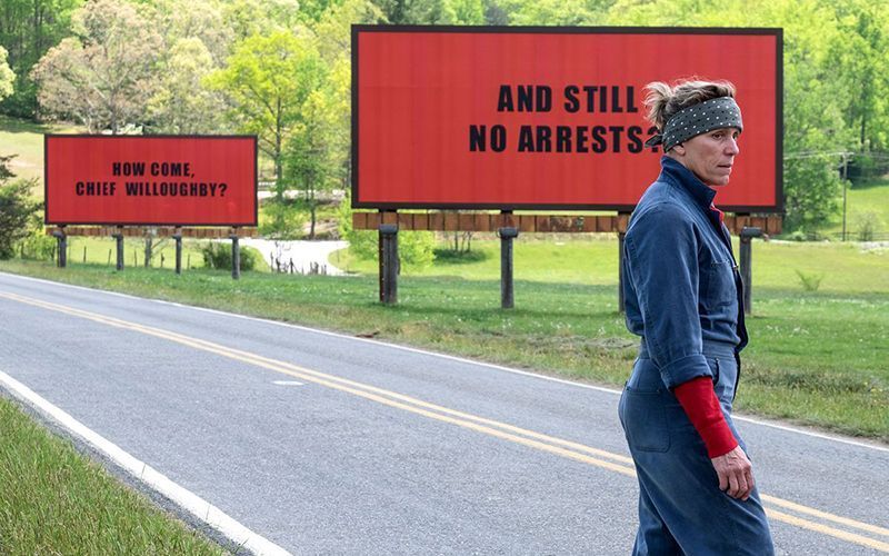 Frances McDormand delivers tour de force in Martin McDonagh's Three Billboards Outside Ebbing, Missouri