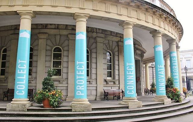 The exterior of the National Library of Ireland, on Kildare Street, in Dublin.