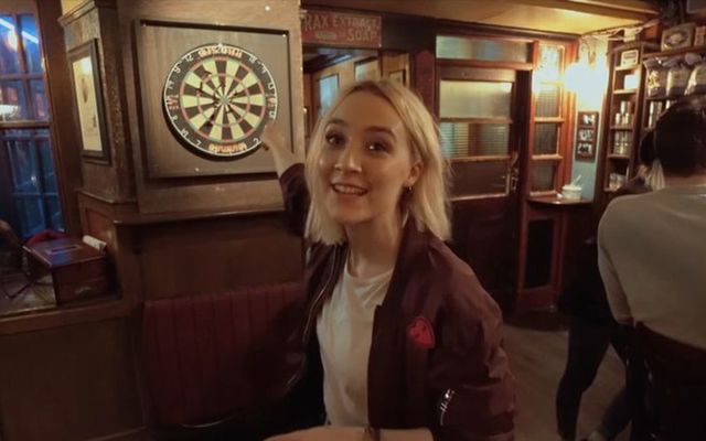Saoirse Ronan in Ed Sheeran\'s Galway Girl music video
