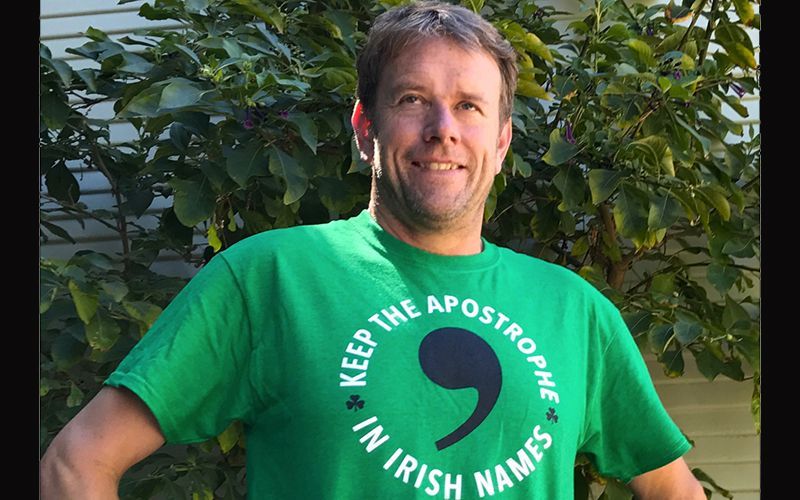  Bid to end discrimination against Irish surnames with apostrophes by O'Leary family