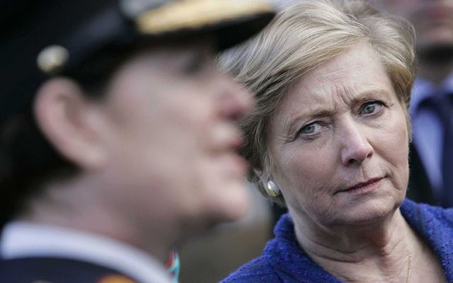 The then Minister for Justice Frances Fitzgerald (right) and then garda commissioner Noirin O\'Sullivan.