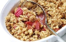 An Irish summer taste of home - rhubarb crumble recipe