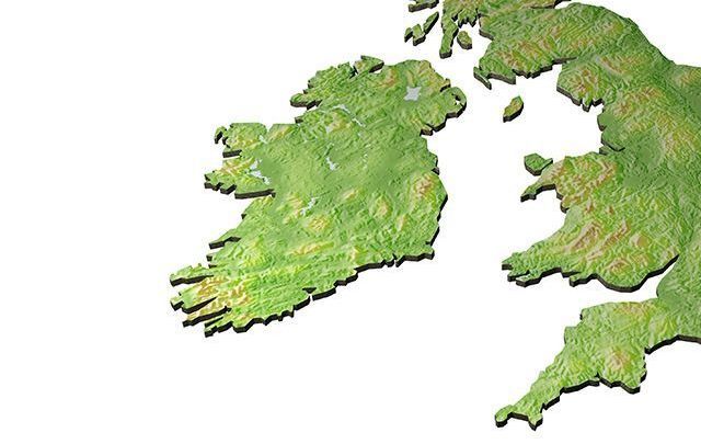 Could you draw in where on the map the Northern Ireland border with this Republic is?