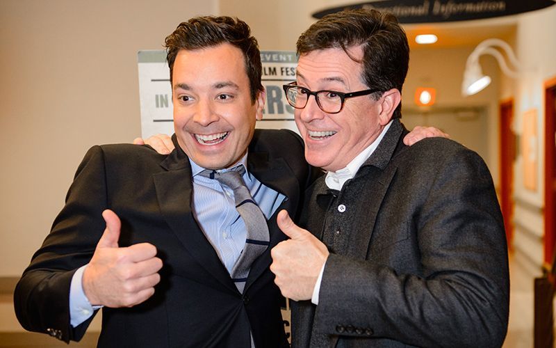 Jimmy Fallon fades fast as Colbert kicks ahead in battle of late night Irish American hosts 