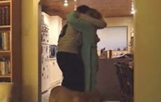 Irish Mammy can't stop laughing as son surprises her at Christmas