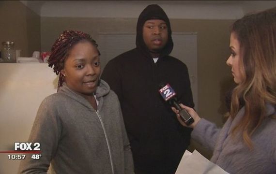 Tenants in Detroit being interviewed about Fox News about their lack of heating. 