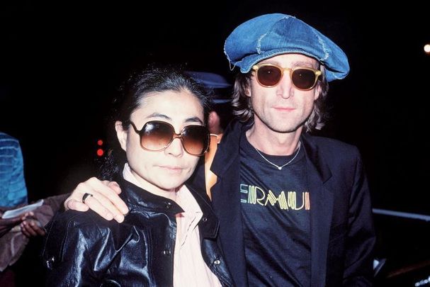 Yoko Ono and John Lennon.