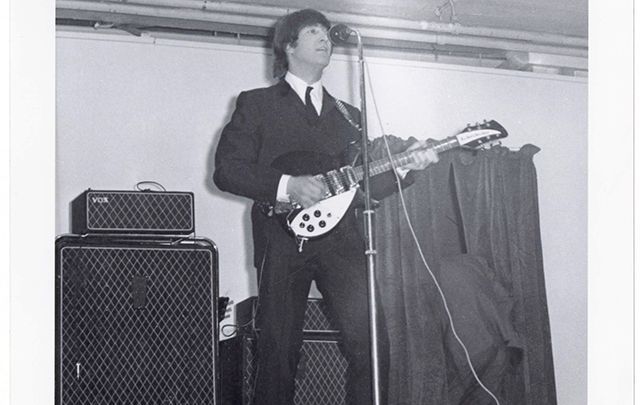 John Lennon performing in Belfast.