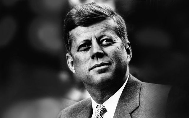 John F Kennedy, America\'s first Irish Catholic president.