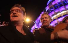 Bono and Glen Hansard busk in Dublin on Christmas Eve 2012